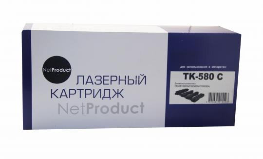 Тонер-картридж Kyocera TK-580C FS-C5150DN/ECOSYS P6021 (2800 стр.) голубой NetProduct
