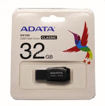 Флеш накопитель USB 32Gb A-DATA UV100 Черная (USB 2.0)