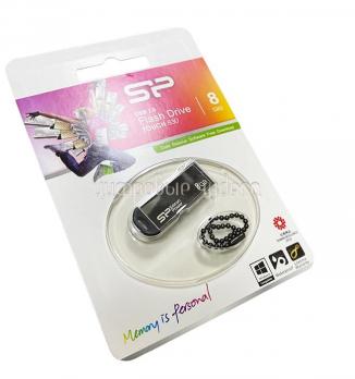 Флеш накопитель USB 8Gb Silicon Power Touch 830 ,нерж сталь, USB2.0
