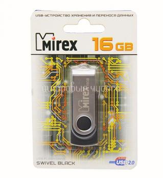 Флэш накопитель USB 16GB Mirex Swivel Черный (13600-FMURUS16)
