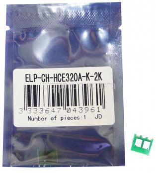 Чип картриджа HP LaserJet Pro CM1415/1525 (128A) CE320A Black, 2K (ELP, Китай)