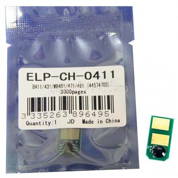 Чип картриджа OKI B411/431/MB461/471/491 3K (ELP, Китай)