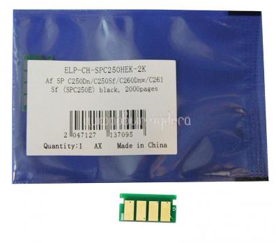 Чип картриджа Ricoh Aficio SP C250Dn/C250Sf/C260Dnw/C260SFNw/C261Sf Black 2K (SPC250E) ELP, Китай