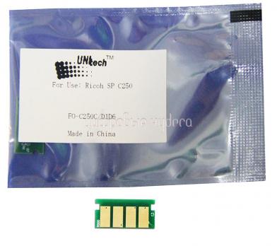 Чип картриджа Ricoh Aficio SP C250Dn/C250Sf/C260Dnw/C260SFNw/C261Sf Cyan 1.6K (SPC250E) UNItech (Apex)