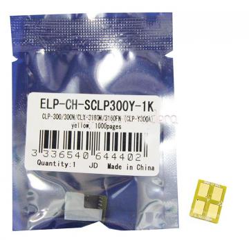Чип картриджа Samsung CLP-300/300N/CLX-3160/3160 жёлтый 1K (ELP,Китай)