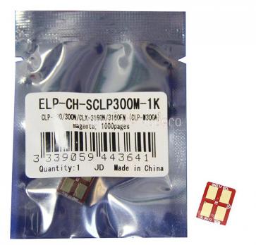 Чип картриджа Samsung CLP-300/300N/CLX-3160/3160 красный 1K (ELP, Китай)
