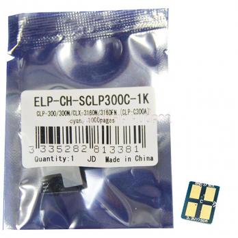 Чип картриджа Samsung CLP-300/300N/CLX-3160/3160 синий 1K (ELP, Китай)