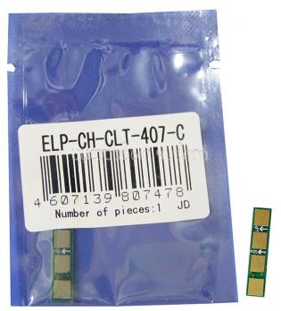 Чип картриджа Samsung CLP-320/325 CLX-3185 (K407) 1K синий