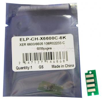 Чип картриджа Xerox Phaser 6600/WC6605 (106R02233) Cyan, 6K (ELP, Китай)