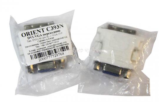 Переходник ORIENT DVI (24+5)M- VGA 15F (C393/C393(N))