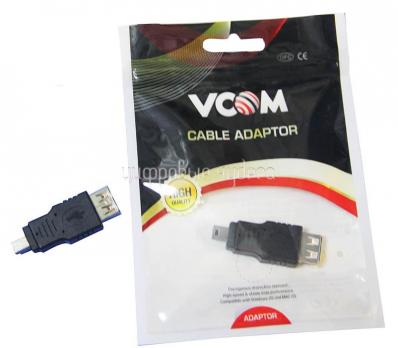 Переходник VCOM USB AF - miniBm на miniUSB (CA411)