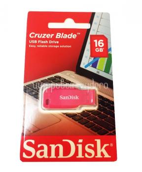 Флеш накопитель USB 16Gb SanDisk Cruzer Blade CZ50 Pink USB 2.0 [SDCZ50C-016G-B35PE]