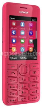 NOKIA 206 SS Magenta Pink {1 sim, QWERTY, Series 40, 2.4