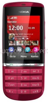 NOKIA asha 300 Red {Series 40, 2.4