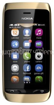 NOKIA asha 308 Black Charme {Touch, 2 sim, Series 40, 3