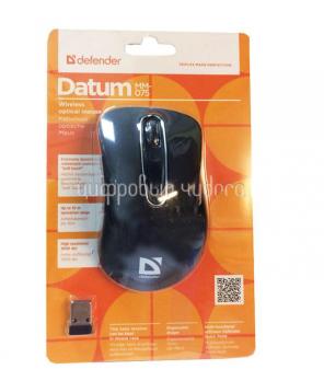 Мышь Defender Datum MM-075 Black USB оптическая, 1000dpi, 5 кнопок