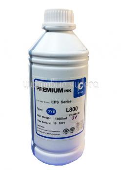 Чернила Epson L800/L810/L850/L1800  (фл, 1л) Cyan Ultra Premium UV INKO