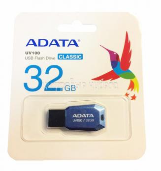 Флеш накопитель USB 32Gb A-DATA UV100 Синий (USB 2.0)