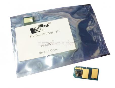 Чип картриджа OKI C301/C321/MC322/MC342 Cyan 1.5K (FO-3535/U) (UNItech Apex)