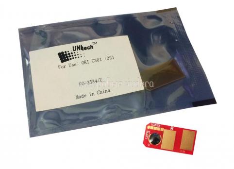 Чип картриджа OKI C301/C321/MC322/MC342 Magenta 1.5K (UNItech Apex)