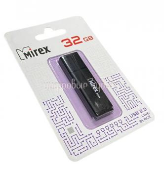 Флеш накопитель USB 32Gb Mirex Line Black 2.0