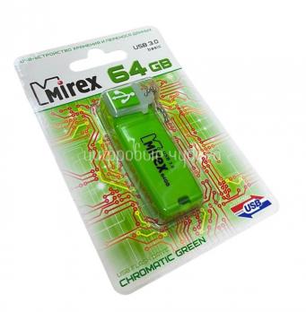 Флеш накопитель USB 64Gb Mirex Chromatic, зеленый, USB3.0