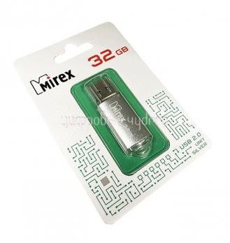 Флэш накопитель USB 32GB Mirex Unit Silver, USB2.0