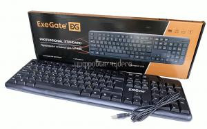 Клавиатура Exegate LY-405, USB, черный, 105 клавиш, кабель 1,5м (EX287138RUS)
