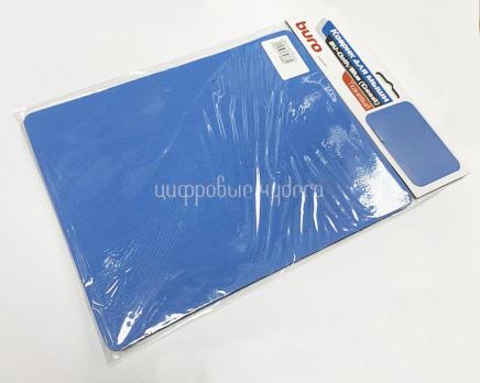 Коврик для мыши BU-CLOTH матерчатый, синий, 220x250x4мм