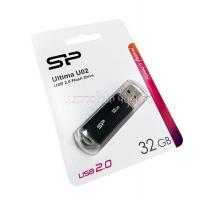 Флеш накопитель USB 32Gb Silicon Power Ultima U02 черная (USB 2.0)