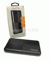 Аккумулятор внешний портативный Qumo Power Aid S2,10000mAh, 2XUSB, светодиодная индикация, черный пластик