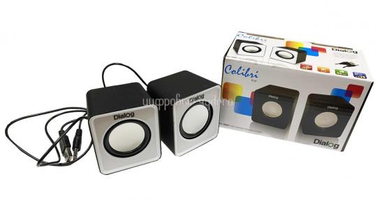 Колонки Dialog Colibri AC-02UP Black-White (2,0, 5W, RMS) (AC-02UPBLACK-WHITE)