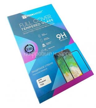 Защитное стекло для Huawei P30, полноклеевое, черная рамка, (MEDIAGADGET PMGFCHP30FGBK)