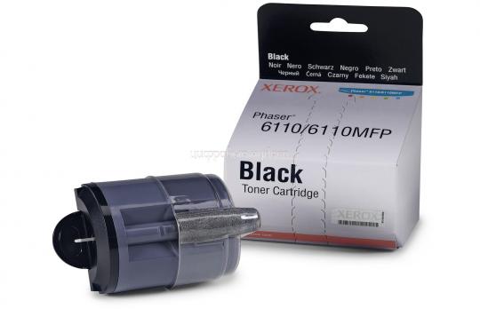 Заправка цвет.лазер.картр. Xerox Phaser 6110 (106R01203) Bk без замены чипа