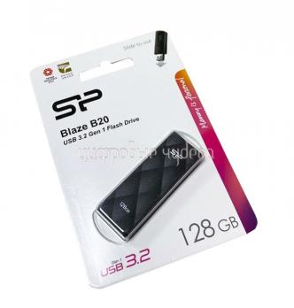 Флеш накопитель USB 128Gb Silicon Power Blaze B20, черный, 3.0