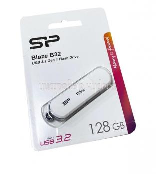 Флеш накопитель USB 128Gb Silicon Power Blaze B32, белый, 3.2