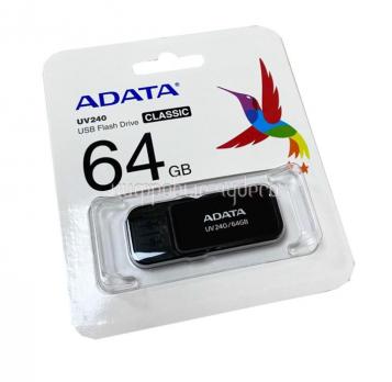 Флеш накопитель USB 64Gb AData UV240 черный USB 2.0