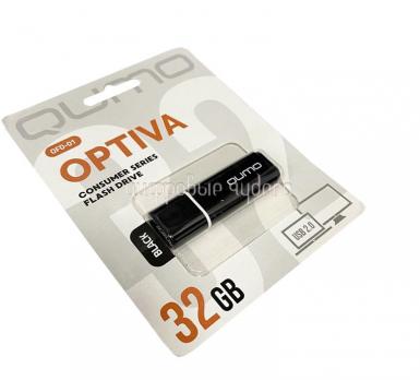 Флеш накопитель USB 32GB QUMO Optiva 01 Black [QM32GUD-OP1-black]