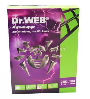 Антивирус Dr.Web на 12 месяцев,  на 2 ПК (AHW-A-12M-2-A2/BHW-A-12M-2A3)