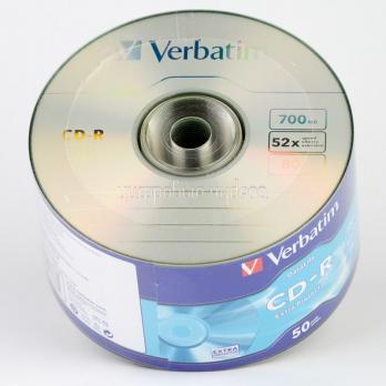Диск CD-R Verbatim 700Mb 52x Dual layer Shrink (1 шт)