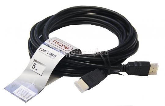 Кабель HDMI-HDMI TV-COM <5.0м>, 19M/19M, цифровой, V1.4+3D