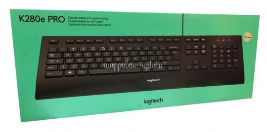 Клавиатура Logitech K280E USB, проводная, Black