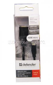 Кабель-переходник HDMI(F) - microHDMI(M) Defender