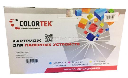 Картридж HP LJ P2055/Pro 400 (CE505X/CF280X) Colortek черный