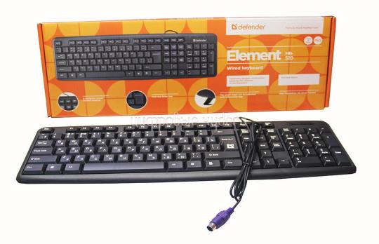 Клавиатура Defender Element HB-520 (черная) PS/2