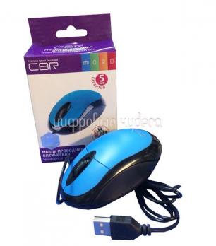 Мышь CBR CM-100, Blue, оптика, 800dpi, офисн., USB