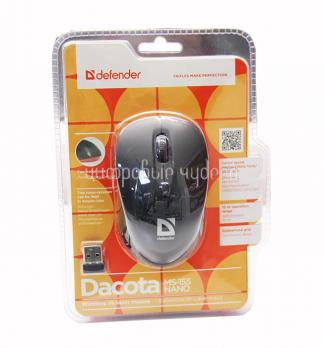 Мышь Defender Dacota MS-155 USB B(Черн-красн) 2кн+кл, 1000/1500/2000dpi (52155)