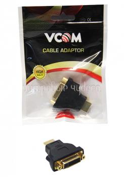 Переходник DVI D (25F) - HDMI (19M) позол.контакты VCOM /VAD7819/